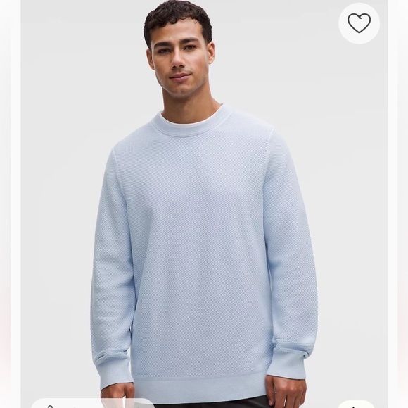 lululemon athletica Other - Lululemon Textured Knit Crewneck Sweater in Sky Blue